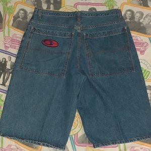 90s Cross Colours Blue Jean Denim Shorts Vintage South Central Los Angeles La